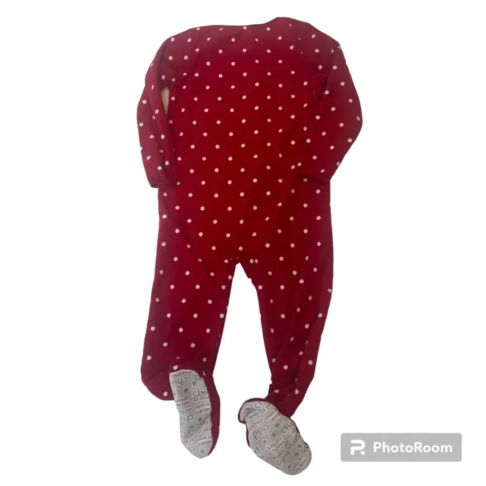 Carter's Child of Mine Reindeer Holiday Pajamas Sz 4T